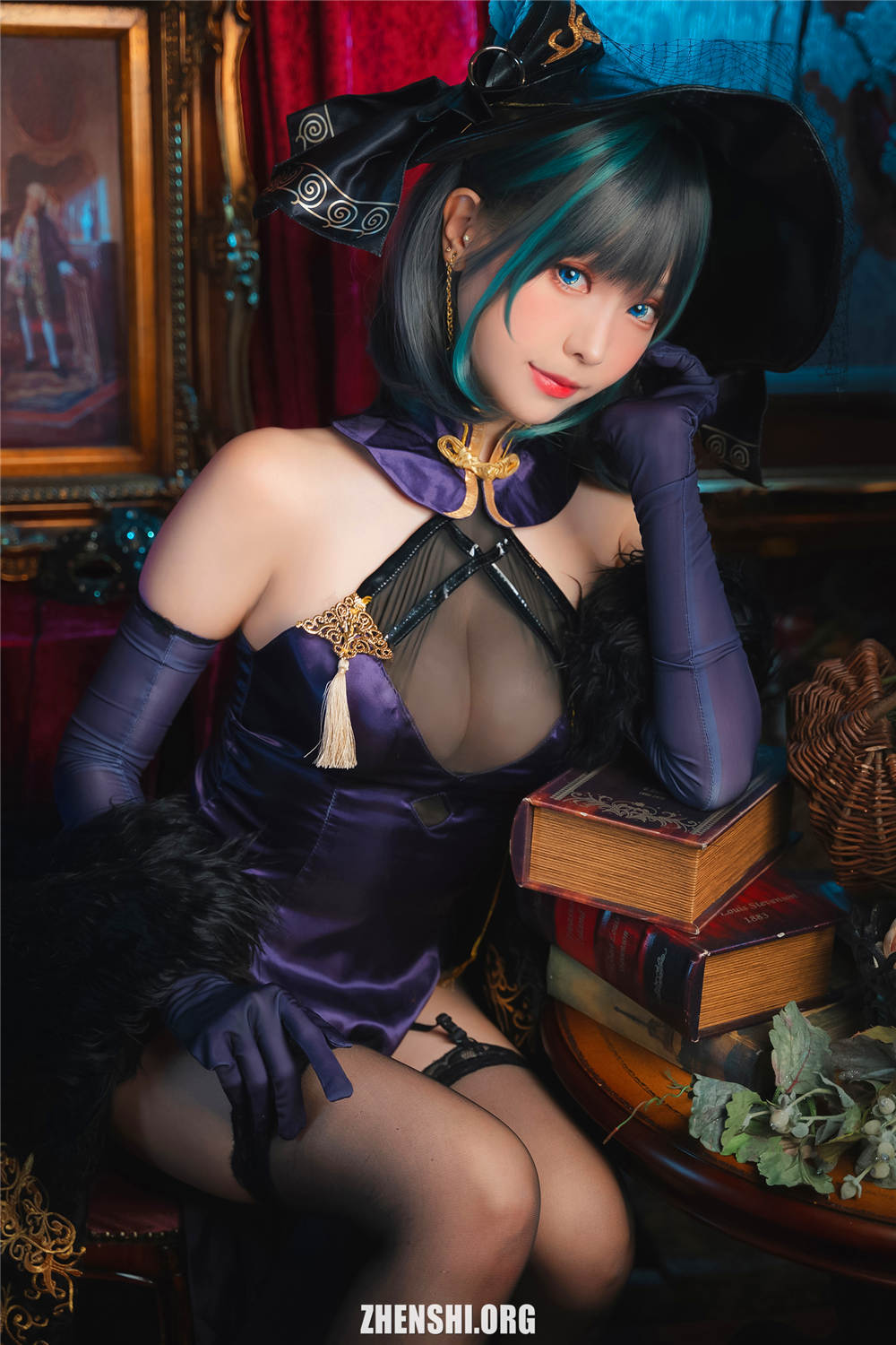 Coser Coslplay@Ely_eee (ElyEE子) – Cheshire 柴郡 70P